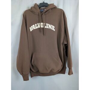 Sport-Tek Valvoline Hoodie Mens 2XL Brown Good